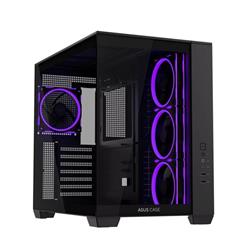 ASUS A32 PLUS BLACK ARGB TG skrinka ATX 4x ARGB fan černá
