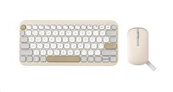 ASUS CW200 Marshmallow Combo - bezdrôtová klávesnica a myš, Oat Milk, CZ/SK