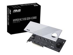 ASUS HYPER M.2 X16 GEN 4 CARD - CPU PCIE 4x M.2, PCIe 4.0, ADD ON CARD