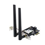 ASUS PCE-AXE5400 Tri-Band Wi-Fi 6E PCIe Adapter AXE5400, Bluetooth 5.2, 2 ext. antény