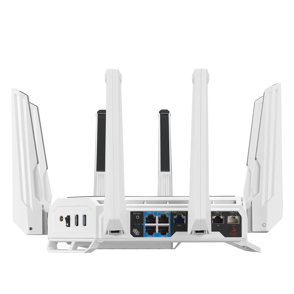ASUS ROG Rapture GT-BE19000AI Tri-Band AI Gaming Wi-Fi 7 Router BE19000, 8 int., 2×10G, 4×2.5G, USB 3.0