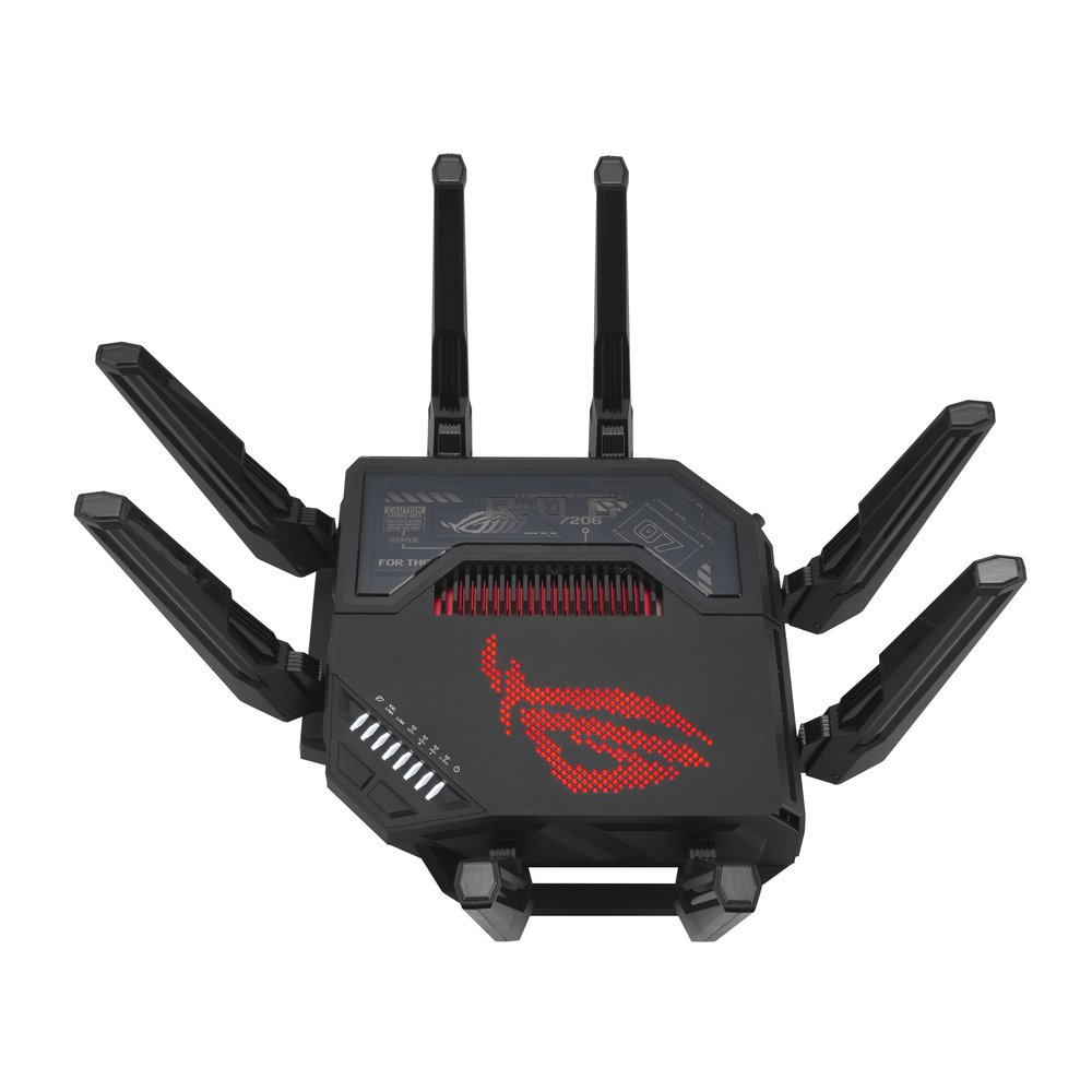 ASUS ROG Rapture GT-BE98 Quad-Band Gaming Wi-Fi 7 Router BE25000, 8 ext., 2×10G, 4×2.5G, USB 3.0
