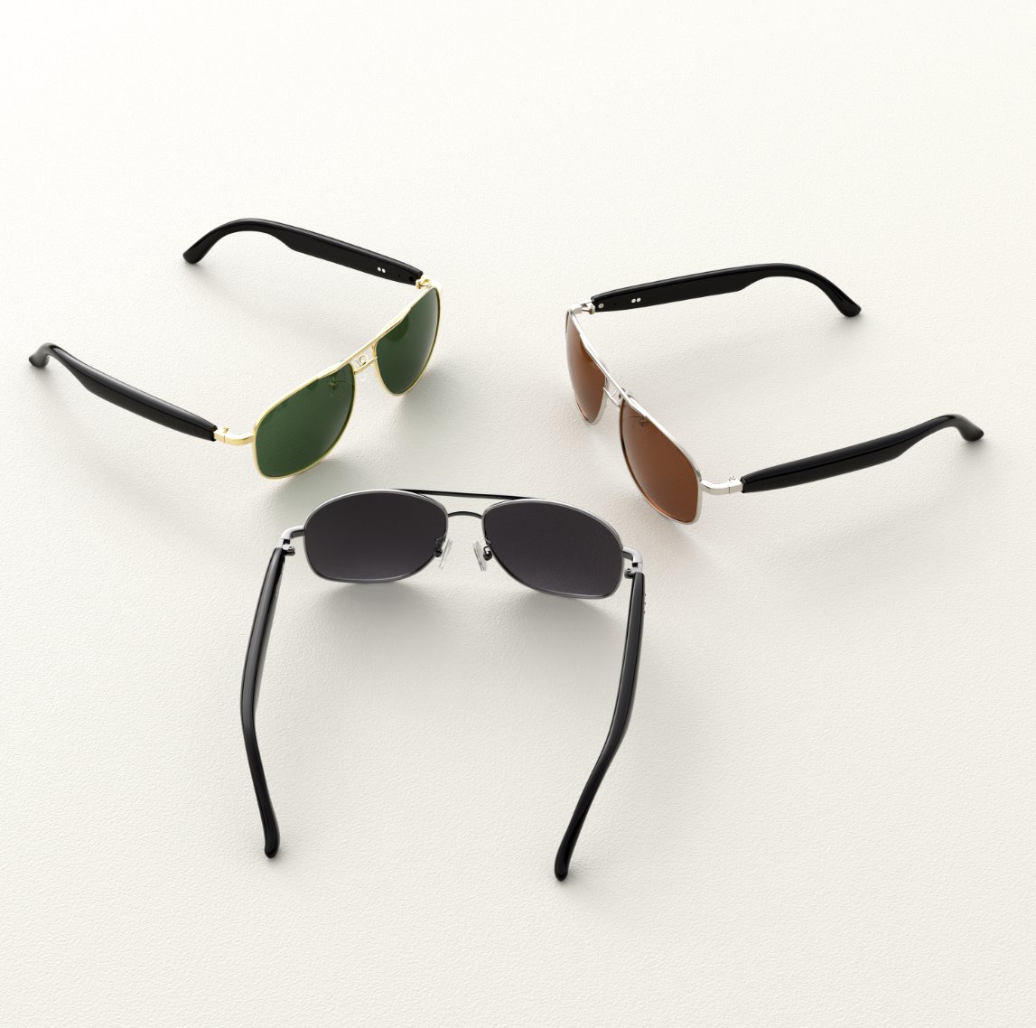 BLACKVIEW brýle D1 Pro,AB5756C 113Kb+1MB 105+105mAh BT 6.0,IP54,Voice assistant control Smart Eyewear 145x44x140mm,Golde