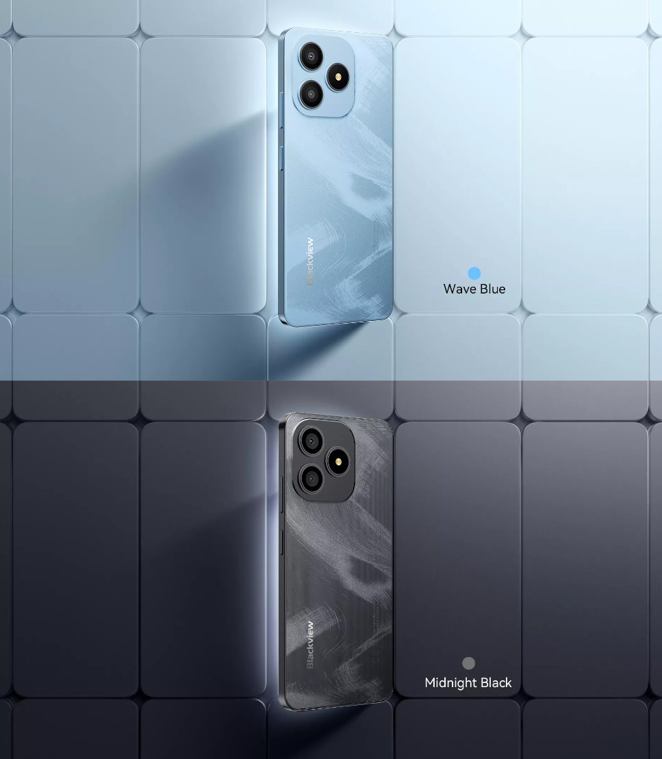 BLACKVIEW WAVE 9C LTE 6.56" BLACK,HD IPS 720x1612,4+64GB, T603 Octa Core 1.6GHz,8MP/13MP,5000mAh,Android 15