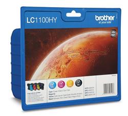 Brother LC-1100 HYVALBP, cartridge (multipack černá + 3 barvy)