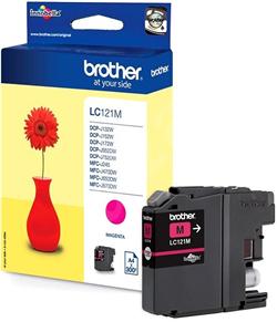 Brother LC-121M, cartridge purpurová (300 str.)