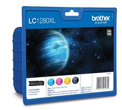 Brother LC-1280 XLVALBP, cartridge (multipack černá + 3 barvy)