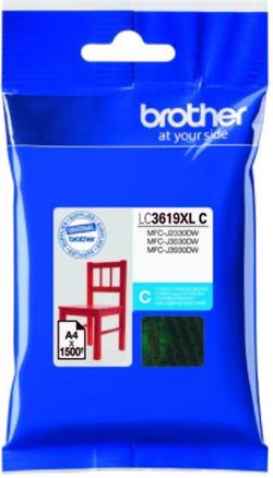 Brother LC-3619XLC, cartridge azure (1500 str.)