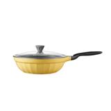 BUYDEEM Cast Aluminum Nonstick Frying Pan 30 cm, model CP102, color Mellow Yellow