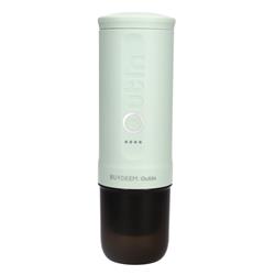 BUYDEEM Přenosné espresso Outin Nano - jemně zelená, 80 ml, 20 bar, 92°C ohřátí vody, mletá káva nebo kapsle