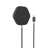 CANYON bezdrátová magnetická nabíjecka HEXAGON 110, 15W, Dark Grey