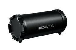 CANYON bezdrátový reproduktor, BT V4.2, Jieli AC6905A, micro SD, 3.5mm AUX, 3W 1500mAh baterie (4h přehrávání), černá