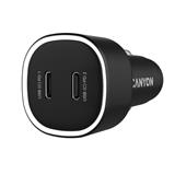 CANYON car charger OnDrive 60 PD 60W 2xUSB-C Black