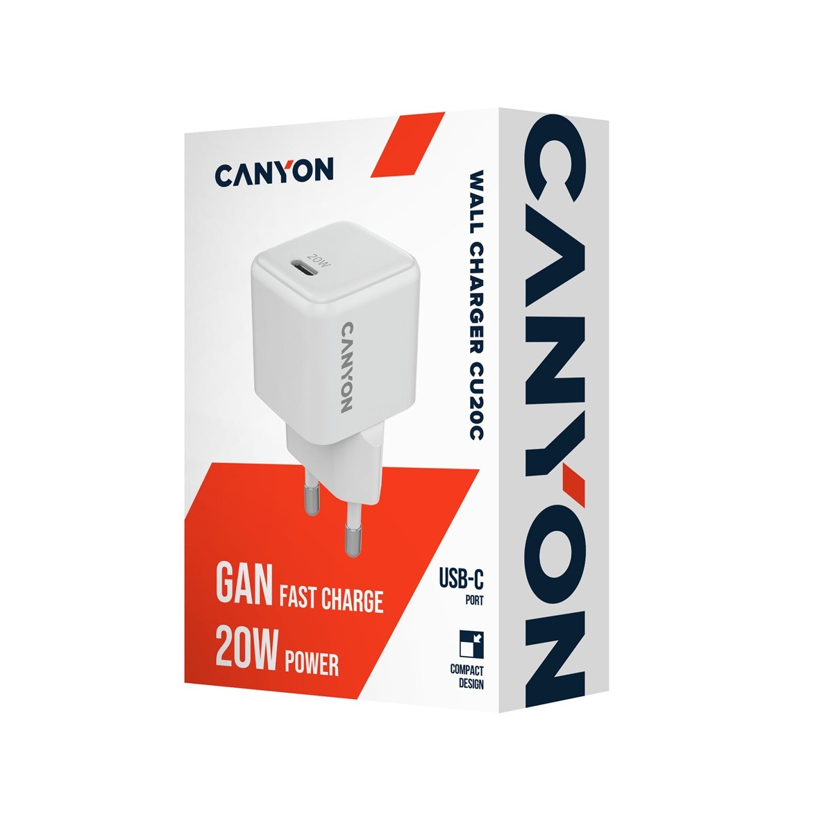 CANYON charger CU20C GaN 20W 1xPD EU White