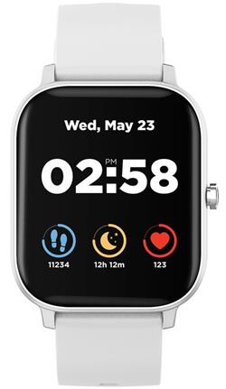 CANYON chytré hodinky Wildberry, 1,3" LCD dotykový displej, IP67, režim Multi-sport, iOS/android, silver