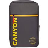 CANYON CSZ-02 batoh pro 15.6" notebook, 20x25x40cm, 20L, příruční zavazadlo, šedá