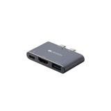 Canyon dokovací stanice, 3 porty, Thunderbolt 3 Dual type C male port, 1*Thunderbolt 3 female+1*HDMI+1*