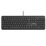 CANYON drátová klávesnice HKB-20, 105 kláves,tichá a tenká,velvet serie, CZ/SK layout, černá