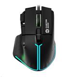 CANYON Herní drátová myš Fortnax GM-636, optická, RGB, až 20 000 DPI, 9tl. programovatelných, černá