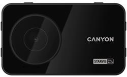 CANYON kamera do auta DVR25GPS,WQHD@60fps,CMOS sensor Sony,úhel 140°,Wi-Fi,USB-C,detekce pohybu,noční vidění