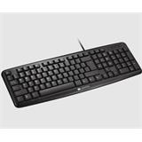 CANYON klasická USB klávesnice, omývatelná, černá