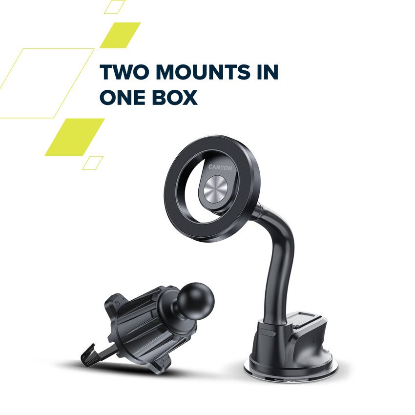 CANYON Magnetický držák telefonu do auta OnGrip 12