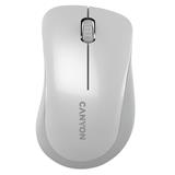 CANYON myš optická bezdrátová MW-11PW, 1200 dpi, 3 tl, USB reciever, bílá perlet