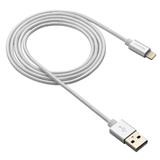 CANYON nabíjecí kabel Lightning MFI-3, opletený, Apple certifikát, délka 1m, perleťově bílá