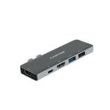 CANYON replikátor portů DS-5B, 7v1, pro Apple Mackbook s Thunderbolt 3 (USB-C 100W)