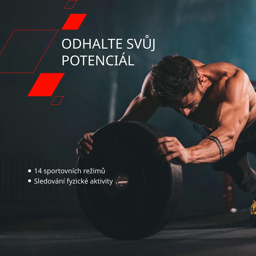 CANYON smart hodinky EASY SW-54, 1,7" IPS displej, 14 sport režimů, IP68, Android/iOS, black