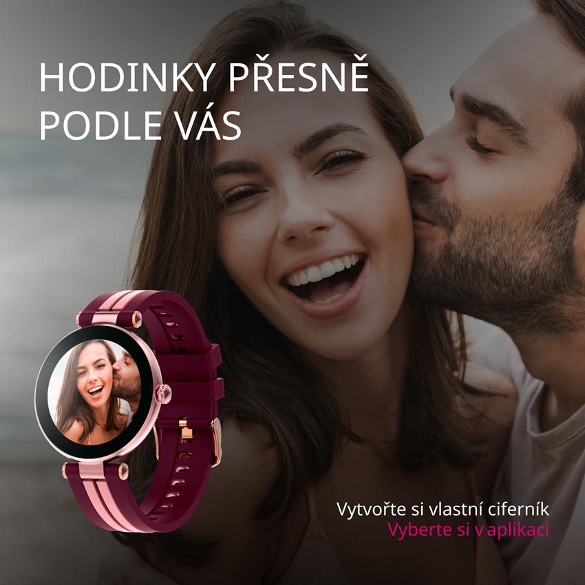 CANYON smart hodinky Semifreddo SW-61 BLUE, 1,19" AMOLED displej, 25 multi-sport, IP68, Android/iOS