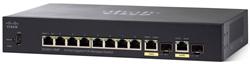 Cisco SG350-10MP 8xGE(PoE+) + 2x combo GE/SFP Managed Switch