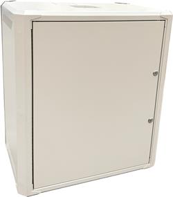 Conexpro jednodílný rozvaděč 19" 12U/400mm, FLAT PACK, plechové dveře
