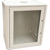 Conexpro jednodílný rozvaděč 19" 12U/400mm, FLAT PACK, skleněné dveře
