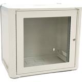 Conexpro jednodílný rozvaděč 19" 9U/400mm, FLAT PACK, skleněné dveře