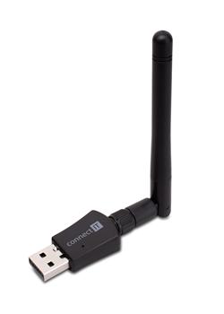 CONNECT IT WiFi USB-A adaptér s anténou, 300 Mbps (IEEE 802.11 n/b/g)