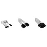Corsair Premium Individually Sleeved 12+4pin PCIe Gen 5 12VHPWR 600W cable, Type 4, WHITE