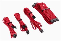 Corsair premium Individually Sleeved DC Cable Starter Kit, Type 4 (Generation 4), RED