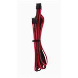 Corsair Premium Individually Sleeved EPS12V CPU cable, Type 4 (Generation 4), Červená/Černá