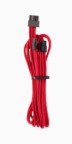 Corsair Premium Individually Sleeved PCIe cable, Type 4 (Generation 4), Červená
