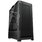 COUGAR AIRFACE Black | PC Case | Mid Tower / Mesh Front Panel / 1 x 120mm Fan / TG Left Panel / Black