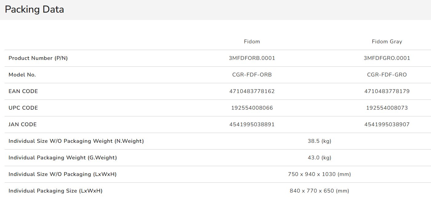 COUGAR herní křeslo FIDOM Orange/Gray