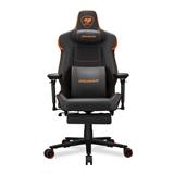 COUGAR herní židle ARMOR EVO M - černá/oranžová - s podnožkou