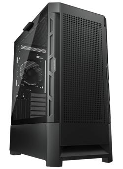 COUGAR PC skříň AIRFACE Black Mid Tower Mesh Front Panel 1 x 120mm Fan TG Left Panel Black