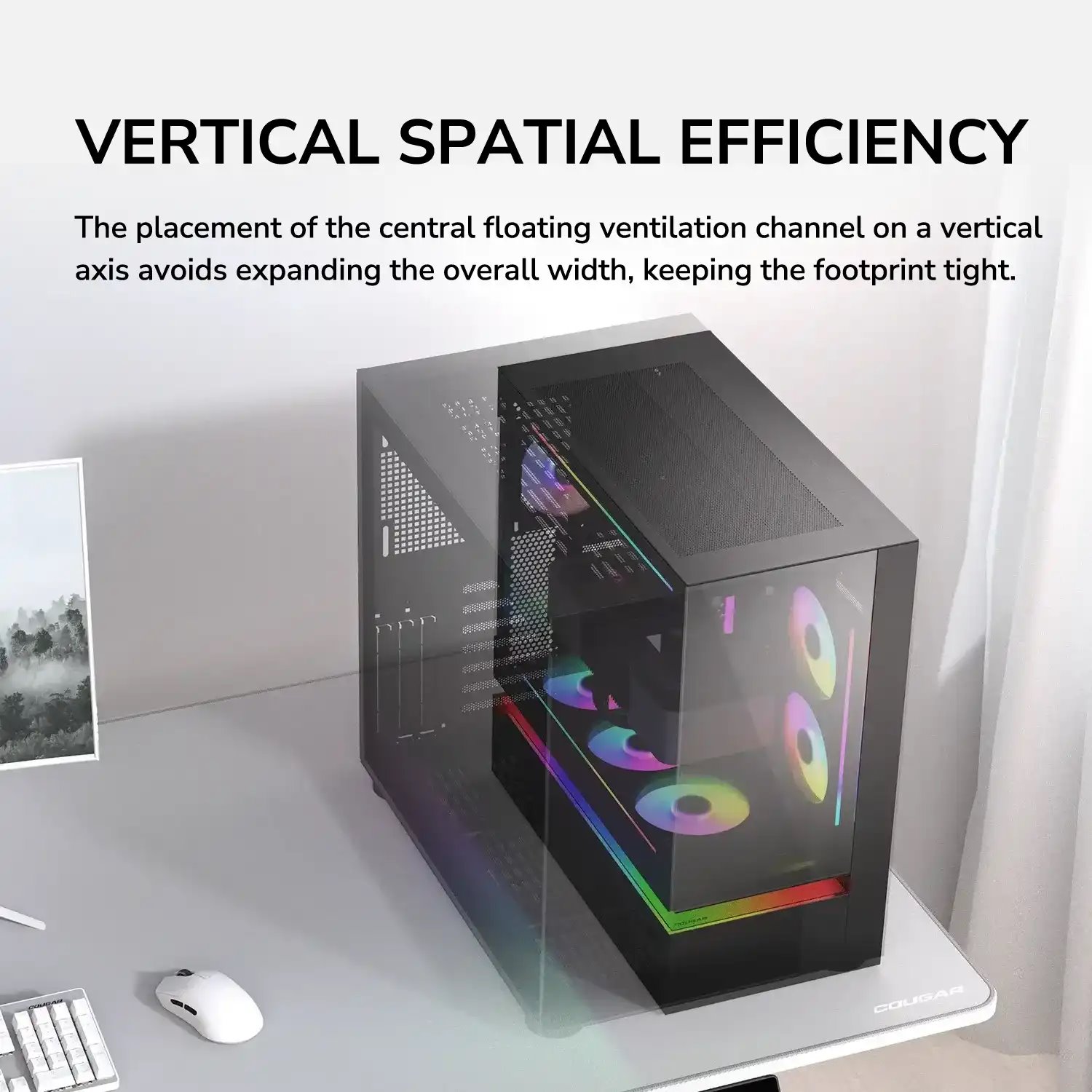 COUGAR PC skříň CFV235 Black Mid Tower
