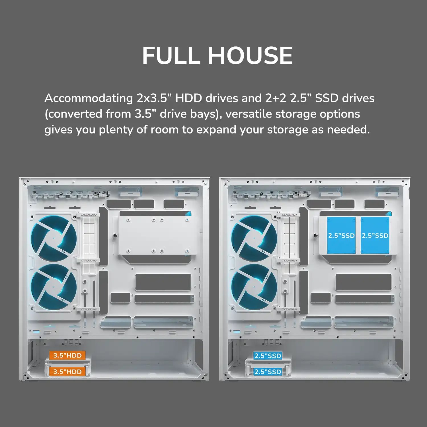 COUGAR PC skříň CFV235 Black Mid Tower