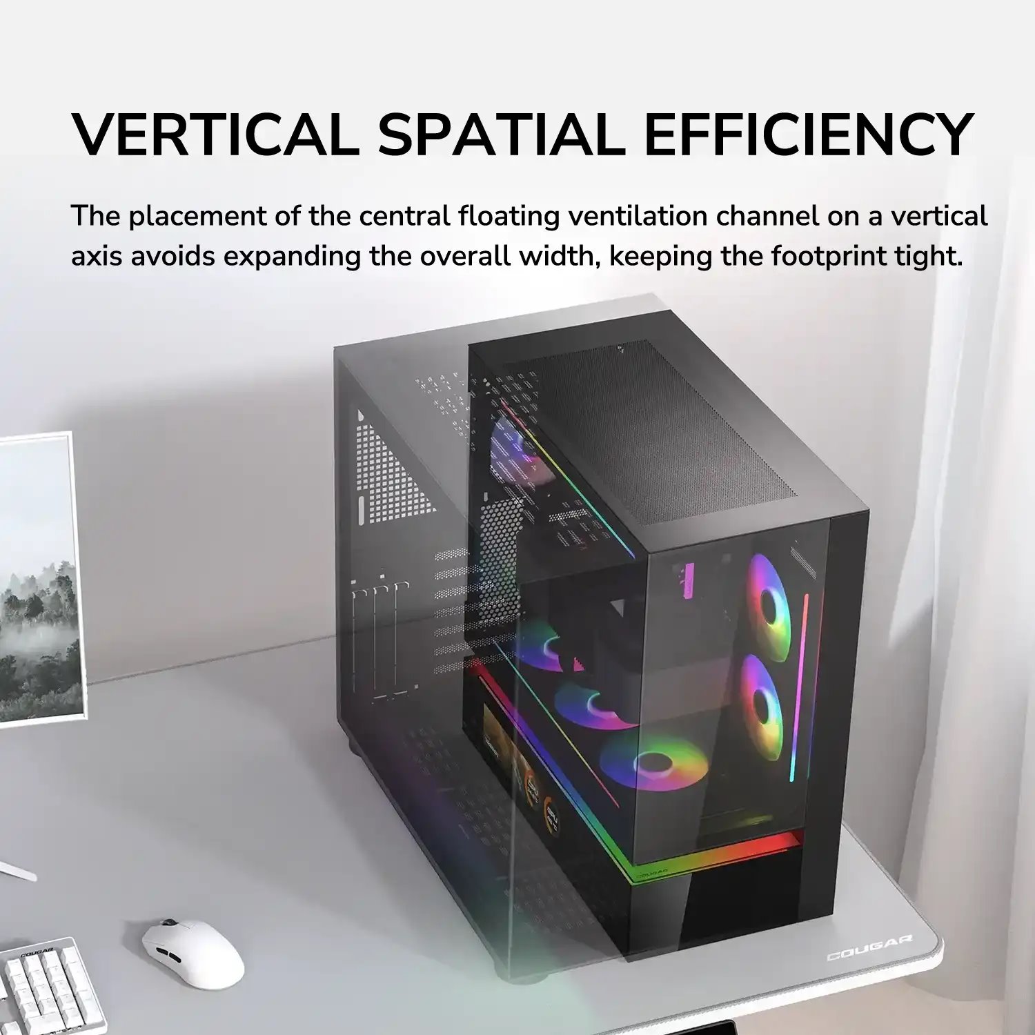 COUGAR PC skříň CFV235 Black Vision Mid