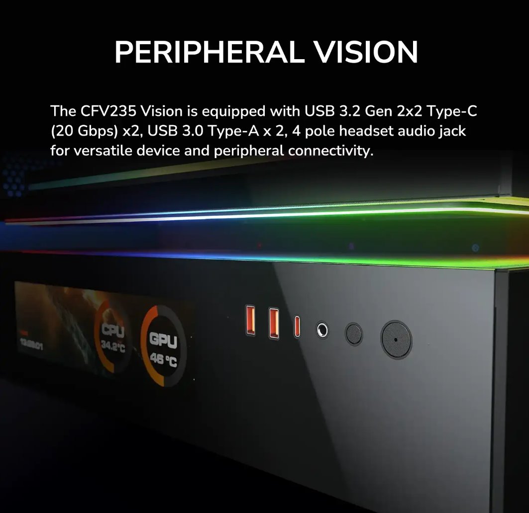 COUGAR PC skříň CFV235 Black Vision Mid