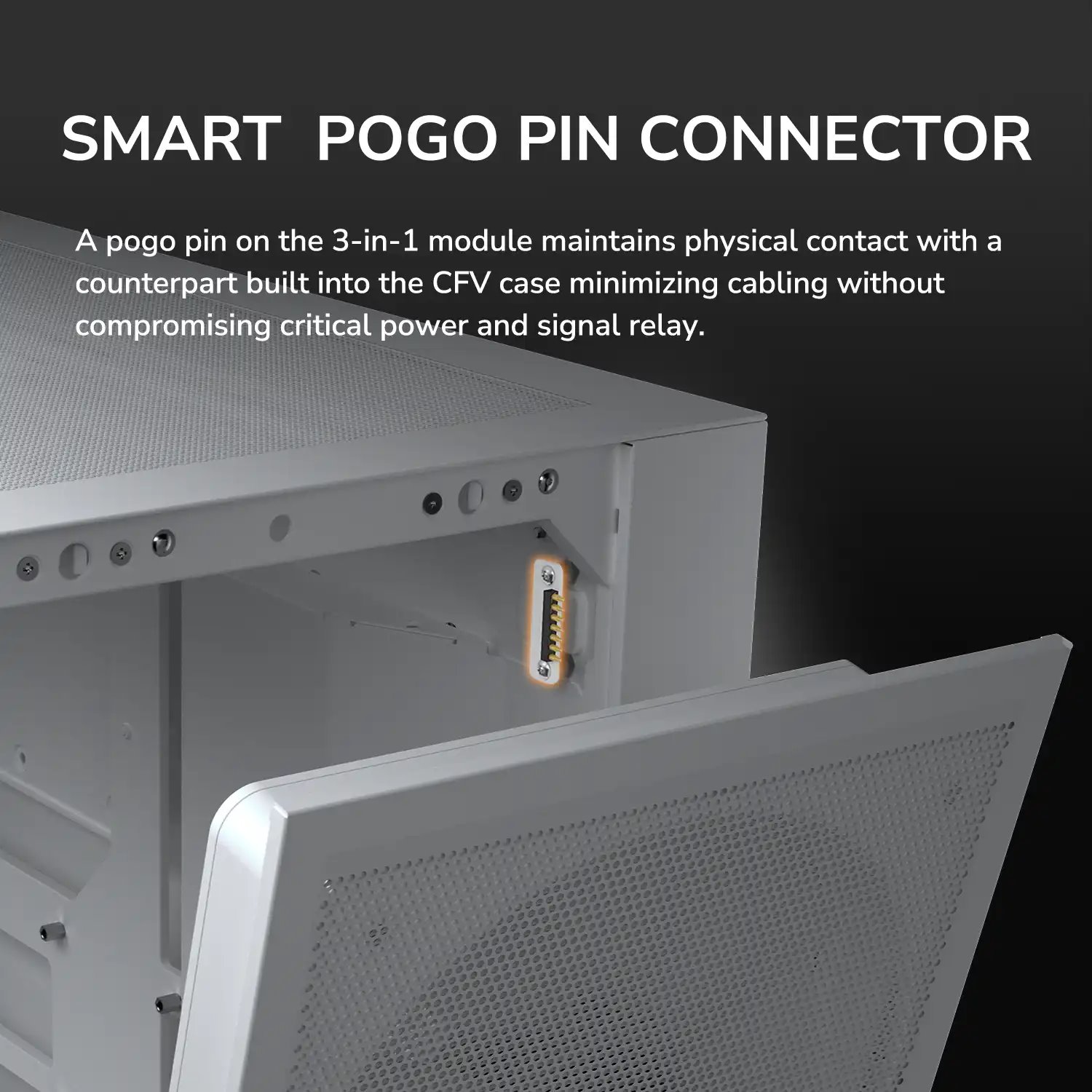 COUGAR PC skříň CFV235 Mesh Vision White Mid