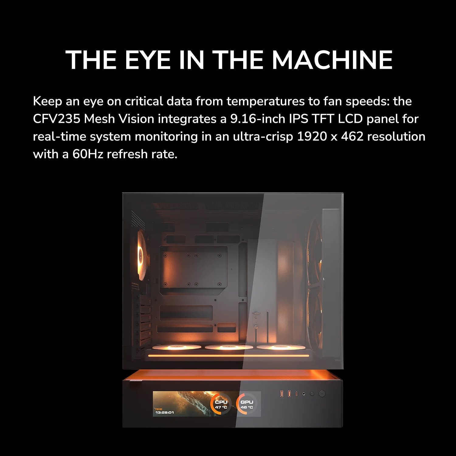 COUGAR PC skříň CFV235 Mesh Vision White Mid